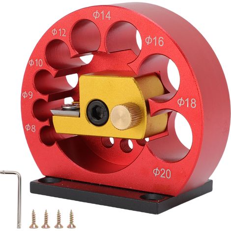 Ej.Life Dübelmacher-Vorrichtungssatz, 8 mm bis 20 mm, verstellbare elektrische Bohrmaschine, Dübelfräse, Rundstab-Dübelschneider für Holzstäbe, Holzbearbeitungsstäbe (1/5)