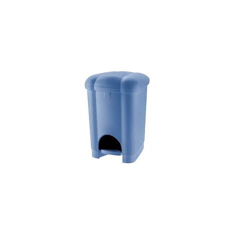 PATTUMIERA CAROLINA APERTURA A PEDALE CON SECCHIO INTERNO- - cm.27,5x30,2x41,5h. lt.16 azzurra - 4 pezzi TONTARELLI