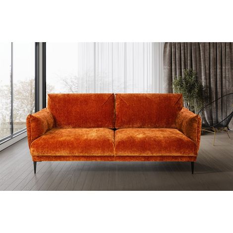 Sofa Designersofa MADISON 2-Sitzer in Stoff Dress Me Kupfer (1/4)