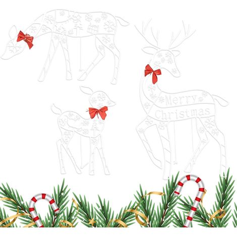 Renne De Noël D'Extérieur - Décor Saisonnier Porche,Décorations Festives Jardin pour Décorateurs Maison Organisateurs Fêtes Jardin Saison Hivernale Arrière-Cour Activité (1/5)
