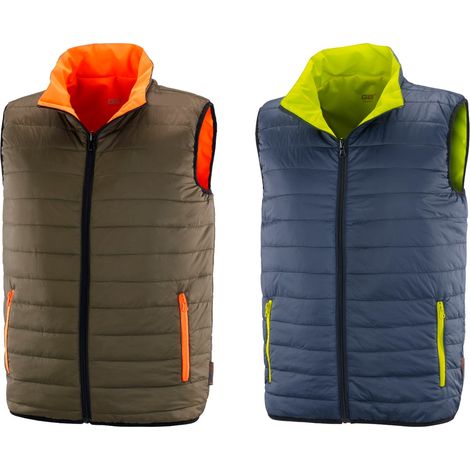 Chaleco reversible de alta visibilidad Neri Capua - M - Marrone