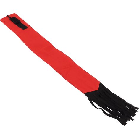 Protecteur de Queue de Cheval en Tissu Non Tissé - Anti-Morsure et Anti-Salissures, Accessoire de Toilettage Équidé avec Franges Rouge (1/5)