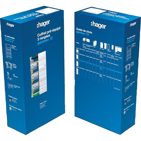 Coffret électrique pré-équipé 3 rangées Gamma+