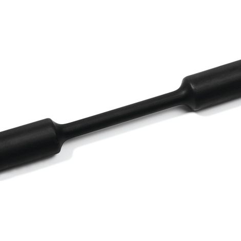 HellermannTyton 319-00600 Schrumpfschlauch ohne Kleber Schwarz 6 mm 2 mm Schrumpfrate:3:1 1 m (1/4)