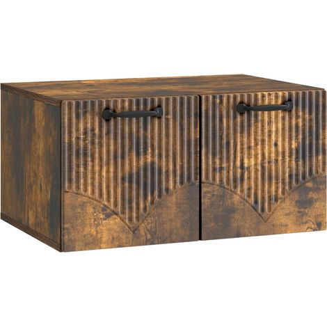 Maison Exclusive - Mobile Porta TV da Muro Rovere Fumo 59,5 x 41 x 30 cm (1/5)
