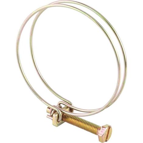 Lot de 10 colliers de serrage double fil réglables, bride pour tuyaux d’arrosage et raccords de plomberie domestique (1/4)