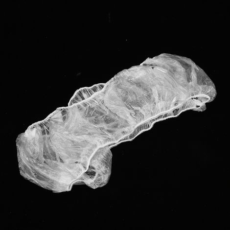 100 housses de volant élastiques jetables en plastique, résistantes à la poussière et à l'eau, universelles pour voiture (1/5)