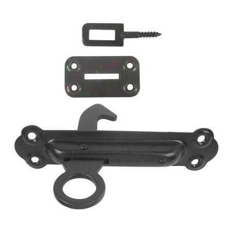 Afbat – Arrêt à ressort acier prépeint pour volets battants – Dimensions H.150 x L.50 x P.126.5 mm – Installation facile et durable