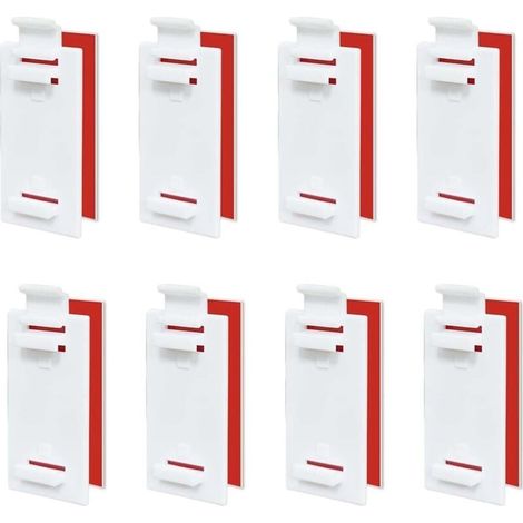 8 Fixation Store sans Percage, Supports De Stores Enrouleurs, Supports Adhésifs Courts pour Store, Store Double sans Perçage Fixation Store, pour Stores Enrouleurs, Volets Occultants (1/5)