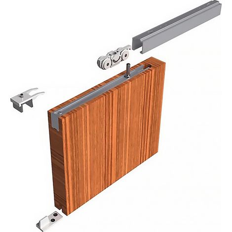 Sistema scorrevole 140 ME-A 2500mm EV1 anodizzato.HLT ab 35mm completo.1100-1300mm Dm.HELM