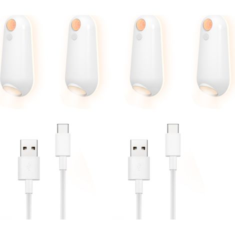 Iluminación eléctrica para inodoro, iluminación ambiental GRB, iluminación de baño con sensor de movimiento, iluminación LED, iluminación de zócalo, luz nocturna (4 piezas) (1/5)