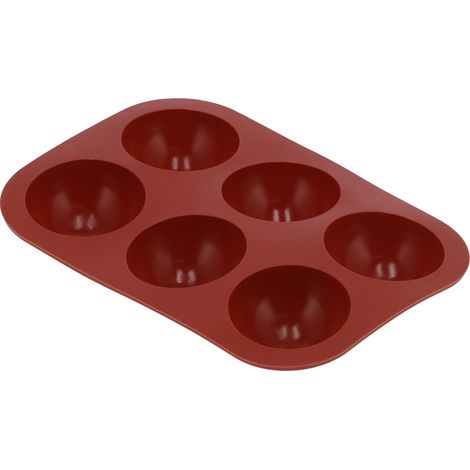 Halbkugelform aus lebensmittelechtem Silikon für Kuchen, Pralinen, Seifen und selbstgemachte Backwaren (6 Mulden) (1/5)