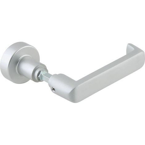 DORMA-Glas Wechselgarnitur 10.304 o. Rosetten, m. Wechselstift, silber eloxiert (1/2)