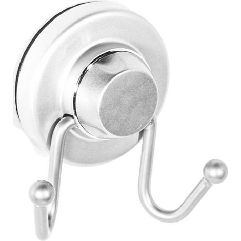 Gancio Appendiabiti da parete Muro Doppio Accessori Bagno Acciaio Metaform