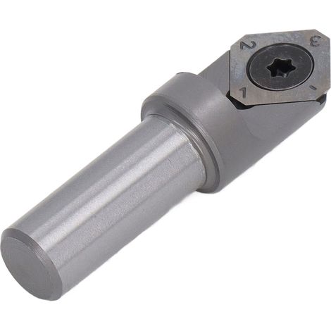 Fraise à bois rainurer en V 90°, queue 12,7mm, acier tungstène allié, revêtement PTFE anti-usure, coupe nette pour rainures précises. (1/5)