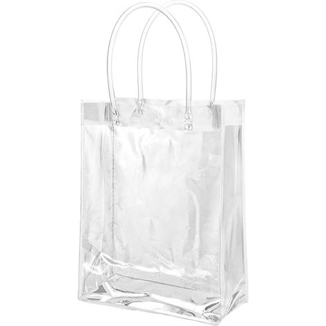 10 Sac fourre-tout, Poignée, PVC transparent, Cadeau, Anniversaire (1/5)