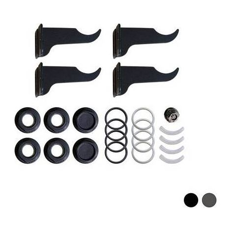 KIT DE FIXATION POUR RADIATEURS COLORÉS 1/2 Taille : Black Coffee