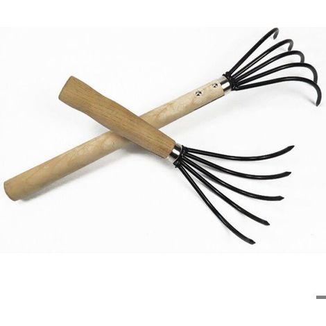 Manche long de 27 cm pour creuser la terre et ramasser les feuilles, les coquillages et les fruits de mer. (1/5)