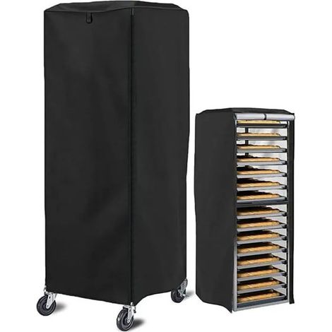 Housse pour grille-pain, noire, imperméable et anti-poussière, 59 x 72 x 163 cm, 210D, facile à nettoyer (1/4)
