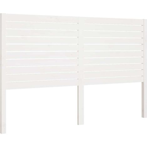 Maison Exclusive - Testiera per Letto Bianca 166x4x100cm in Legno Massello di Pino