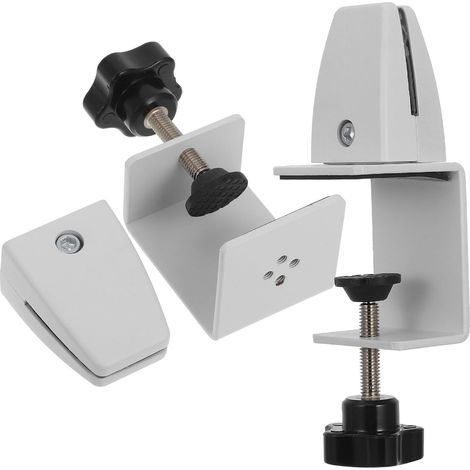 Clip de fixation pour cloison table Abaodam, lot 2, en alliage (1/5)