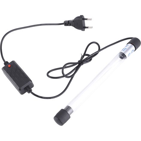 Lampe UV submersible pour aquarium, stérilisateur, éliminant les algues vertes et les algues. Compatible avec les bassins et les étangs. Prise européenne 220-240 V, 11 W. (1/5)