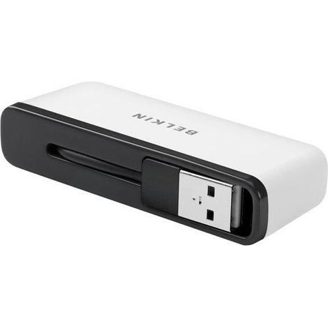 belkin Belkin F4U021BT - USB 2.0 - 480 Mbit/s - Noir - Blanc (F4U021BT) (1/5)