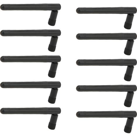 10 Stück SMA-Stecker, omnidirektional, hohe Verstärkung, drehbar, verstellbar, externe Antenne (1/5)