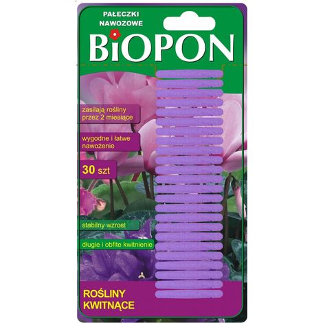 Biopon 30 pezzi di bastoncini fertilizzanti per piante da fiore /748