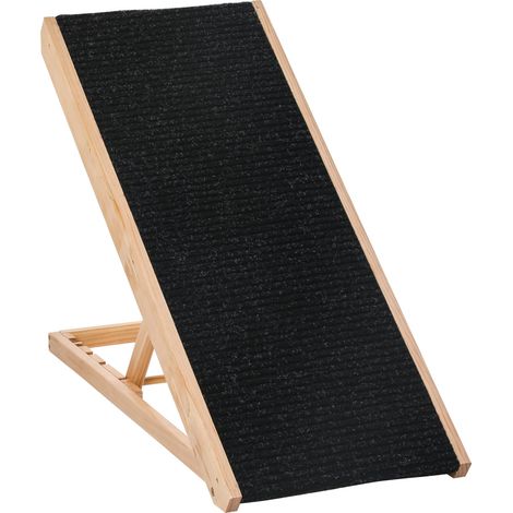 Rampa per Gani e Gatti Pieghevole 90x40x61 cm in Legno Nero (1/5)