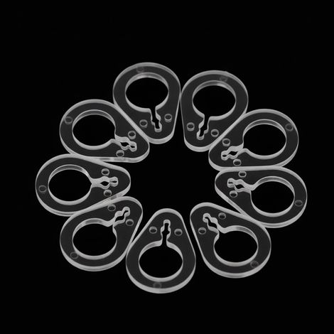 Hochwertiges, verdicktes Zubehör für römische Rollos, Zugschnur und Aufhängeringe mit stilvollem Design, leichtgängige Zugschnur und Schlaufen (36-teilig). (1/5)