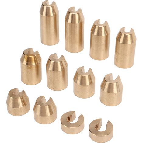 Plombs d'équilibrage pour rayons de roue en laiton, conception précise, résistants à l'usure, recharge pour supermotard et dual sport, 12 pièces (1/5)