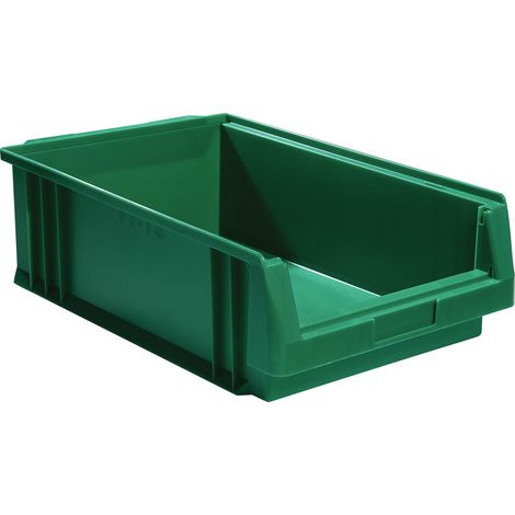 Contenitore di stoccaggio trasparente PLK L500xP315xH150mm in PP verde
