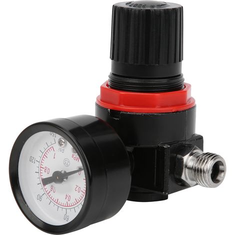 Manomètre de régulation de pression d'air G1/4 150 psi, vanne de régulation, accessoire pour pistolet à peinture pneumatique (1/5)