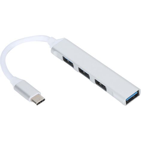 Hub USB multiport, hub USB-C, offrant une connectivité polyvalente et un design compact et portable, prend en charge la charge rapide pour les appareils Windows OS X et Linux, notamment... (1/4)
