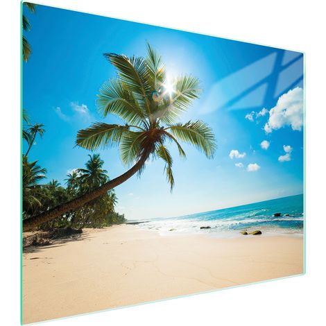 PLANCHE À DÉCOUPER EN VERRE 52x40 PLAGE (1/5)
