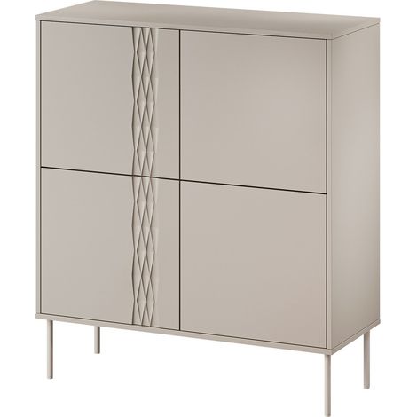 Buffet Tolete 101, Beige, 110x100cm, Le nombre de portes: 040cm, Stratifié (1/5)