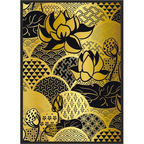 QUADRO INCORNICIATO 53x73 cm Oro P1877 (1/4)