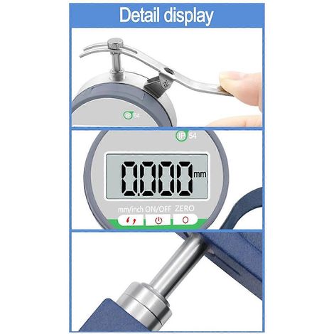 0,001 mm 0–12,7 mm Hochpräzises digitales Dickenmessgerät