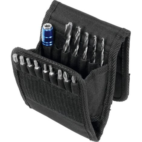FISCH Jeu d’embouts mèches à tourillons en trousse, 15 pièces