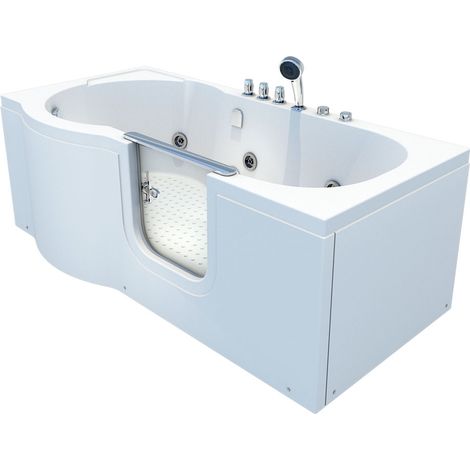 Seniorenwanne mit Tür Whirlpool S12-TH-WP-R Badewanne 85x170cm
