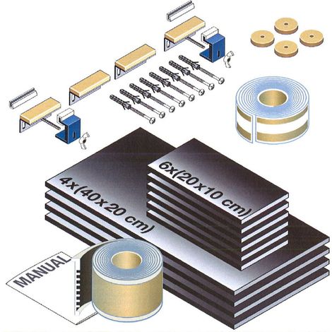 Set dinsonorisation LAUFEN pour grandes baignoires,