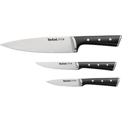 Tefal ICE Force conjunto de cuchillos negro 3 piezas