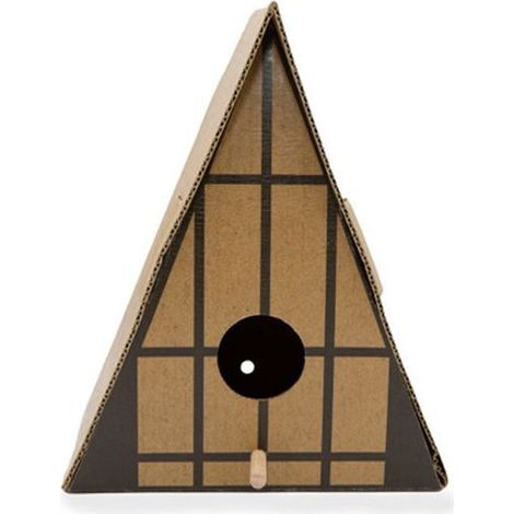 Casa para pájaros kikkerland triangular bird house impermeable fácil montaje