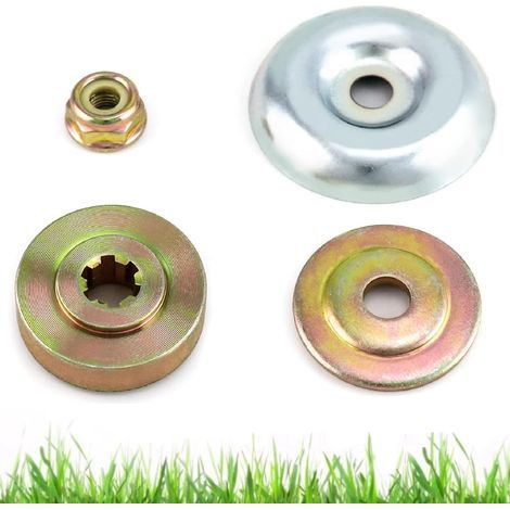 Set of metal gear blade nuts for lawnmowers, metal brushcutter accessories, lawnmower accessories, suitable for lawnmowers and brushcutters, 4 (1/5)