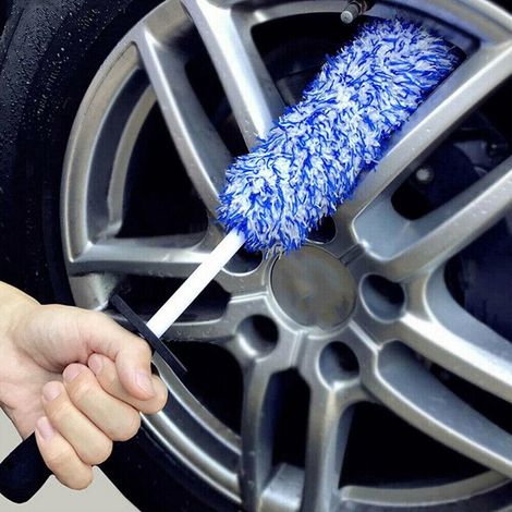 Brosse de nettoyage pour jantes de voiture, outil de lavage de pneus, brosses à poils souples (1/5)