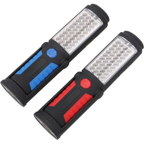 Lampe de travail d'urgence 36 + 5 LED Lampe de travail rechargeable USB Lampe de réparation de voiture, paquet de 2 (1/5)