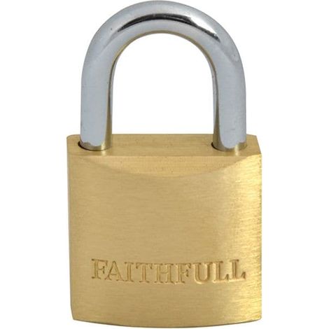 Brass Padlock 25Mm 3 Keys (1/5)