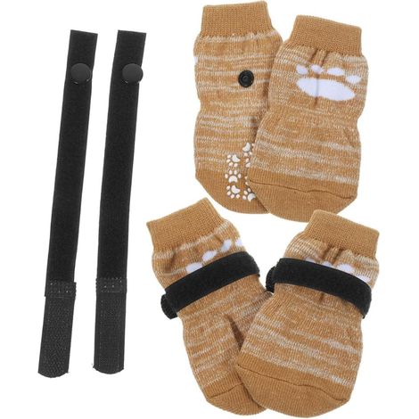 4-Piece Set of Non-Slip Dog Socks, Breathable Paw Protectors and Pet Sleeves (1/5)