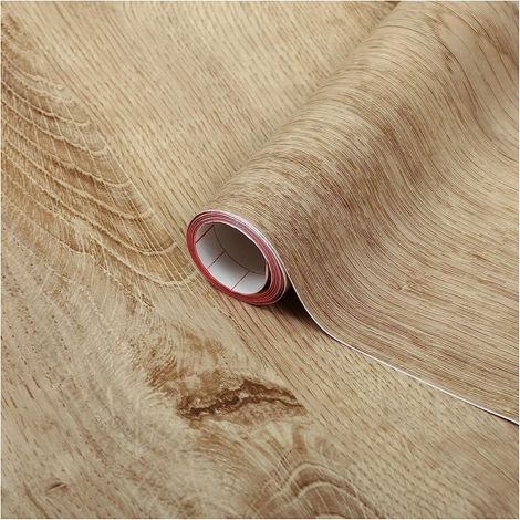 d-c-fix Pellicola Adesiva per mobili legno quercia rovere Ribbeck marrone PVC plastica vinile impermeabile decorativa per cucina, armadio, porta carta rivestimento 90 x 210 cm (1/2)
